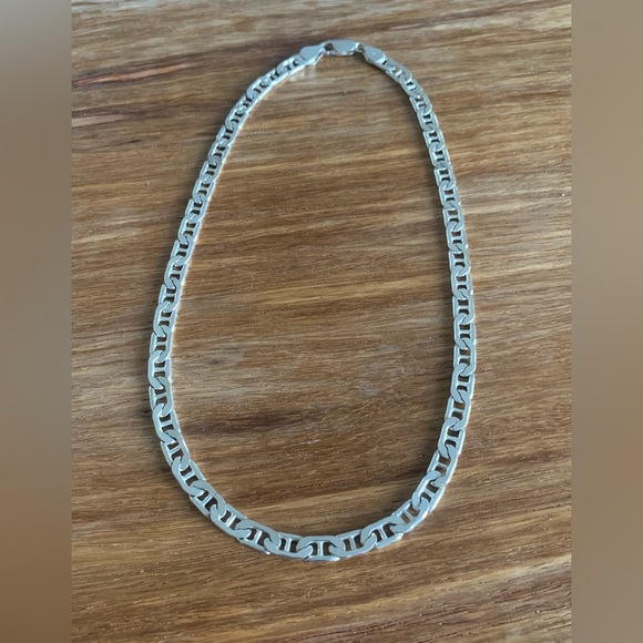 Sterling Silver .925 Mariner Chain Necklace 16” - Picture 1 of 6